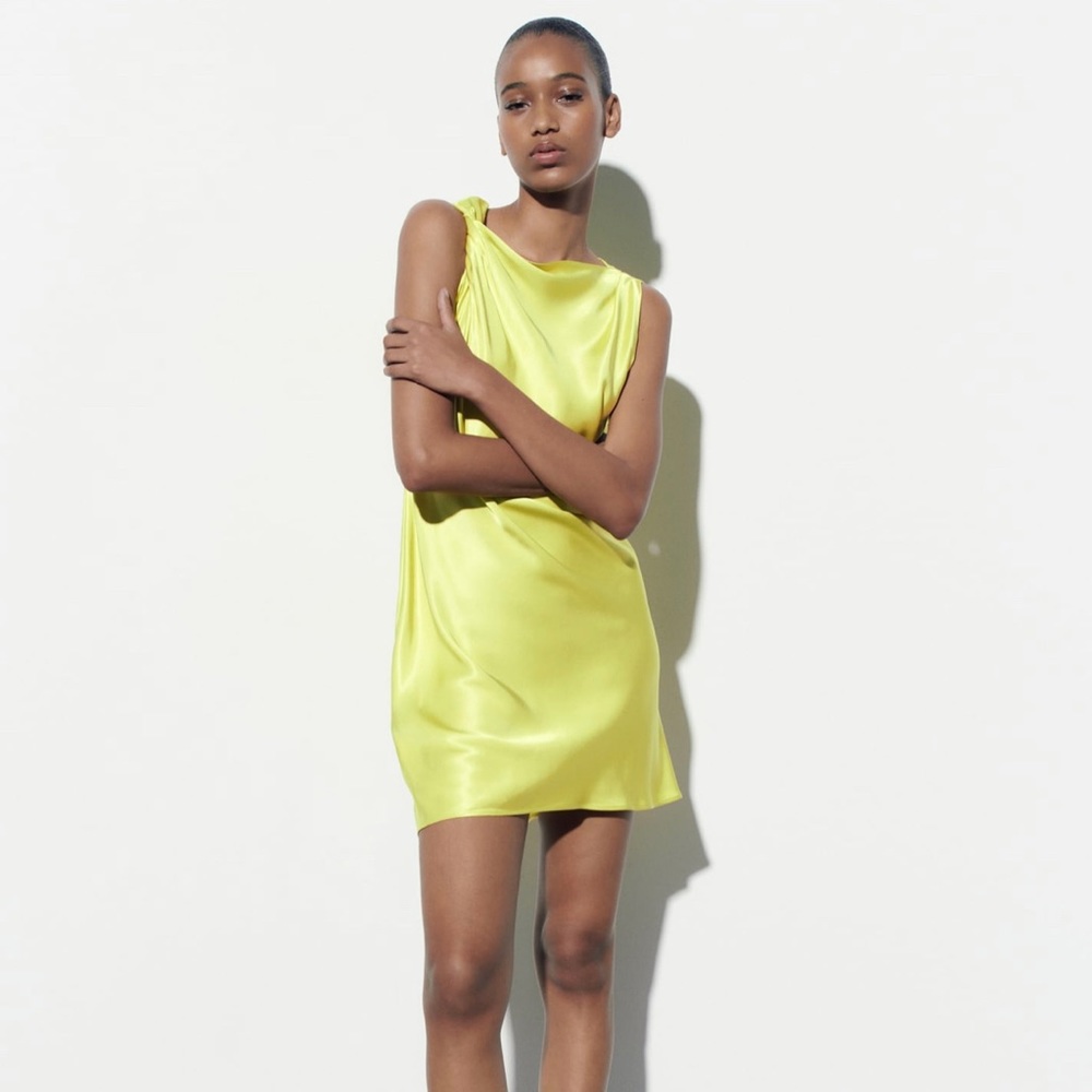 Zara satin mini dress